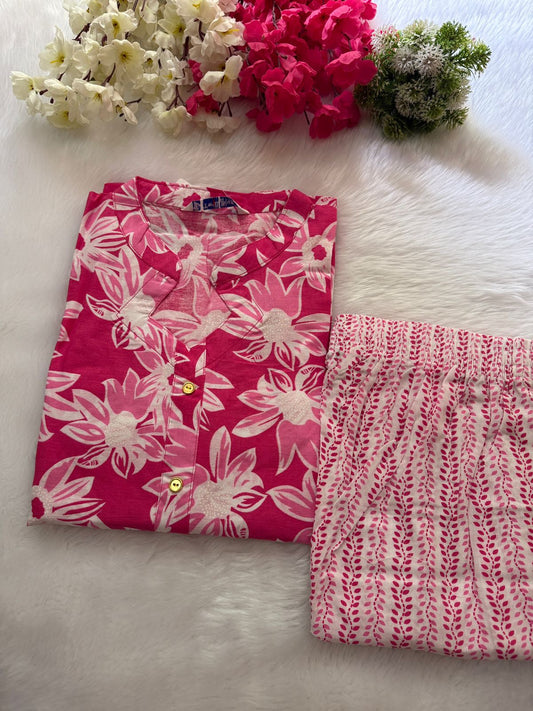 Cotton kurti pant sets