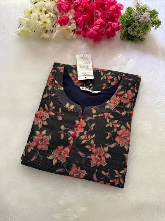 Silk tissue Kurtis